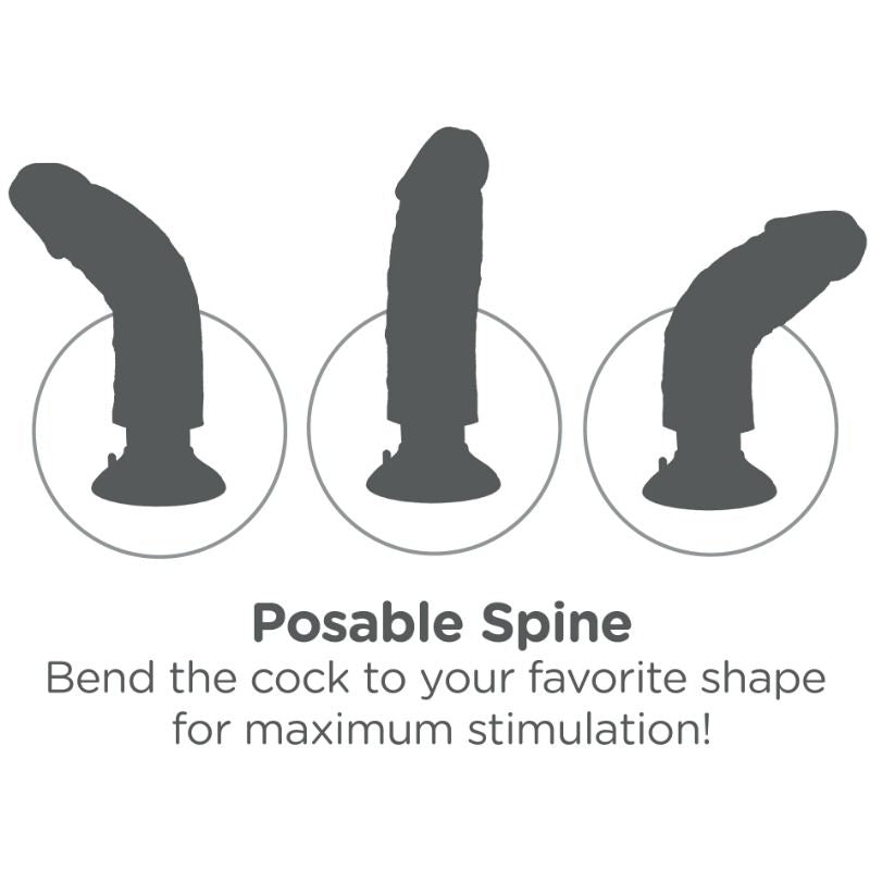 KING COCK - GODE VIBRATEUR 15.24 CM NATUREL