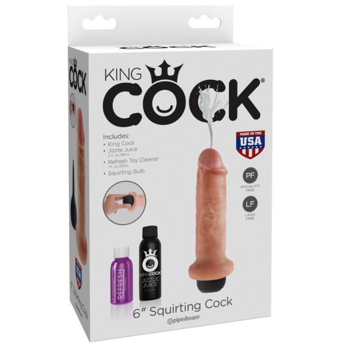 KINGROCK - 15.24 cm gode avec fonction éjaculation