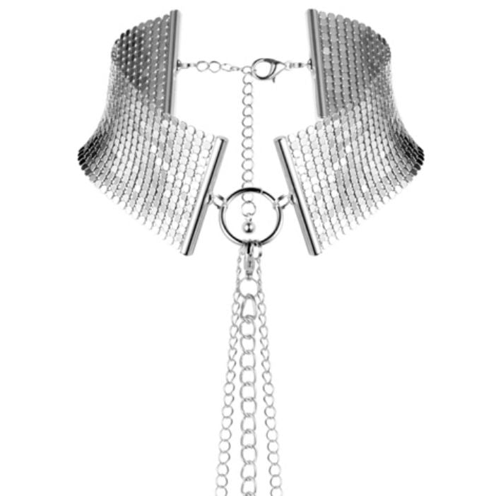 BIJOUX - désirmétallique collier métallisé argent