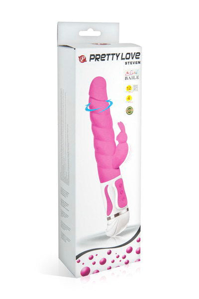 PRETTY LOVE – STEVEN vibromasseur lapin rose