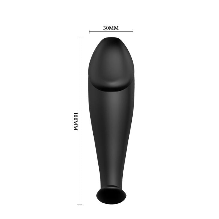 PRETTY LOVE - plug anal en silicone forme pénis et vibrant noir