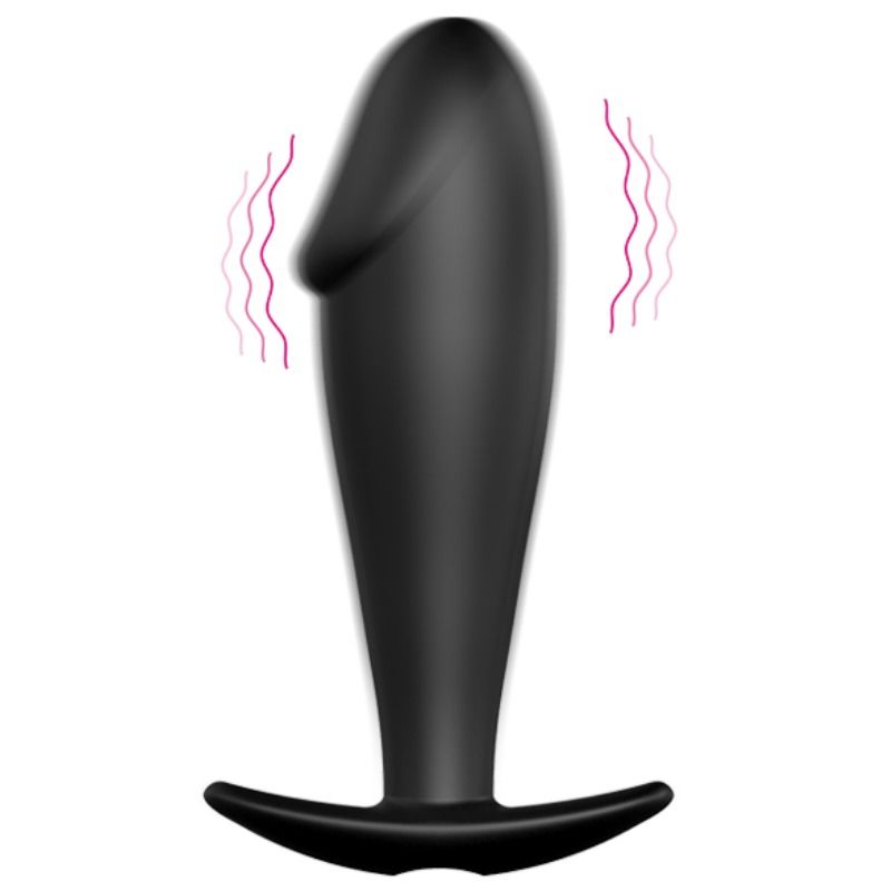 PRETTY LOVE - plug anal en silicone forme pénis et vibrant noir