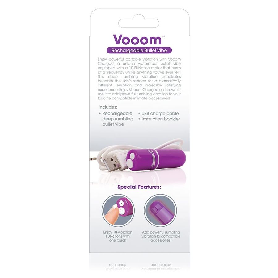 SCREAMING O - VOOOM mini vibromasseur rechargeable type bullet violet