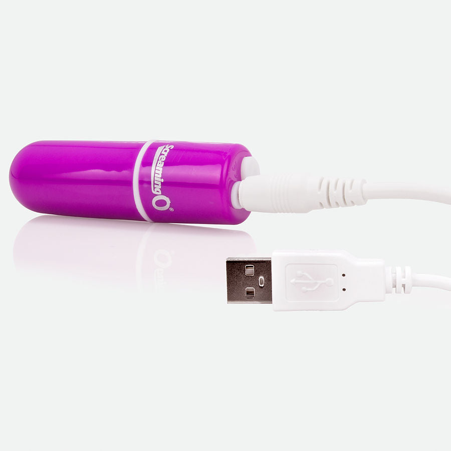 SCREAMING O - VOOOM mini vibromasseur rechargeable type bullet violet