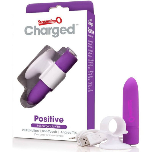 SCREAMING O - POSITIVE vibromasseur rechargeable violet