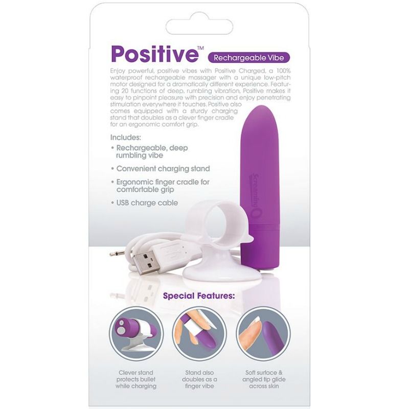 SCREAMING O - POSITIVE vibromasseur rechargeable violet