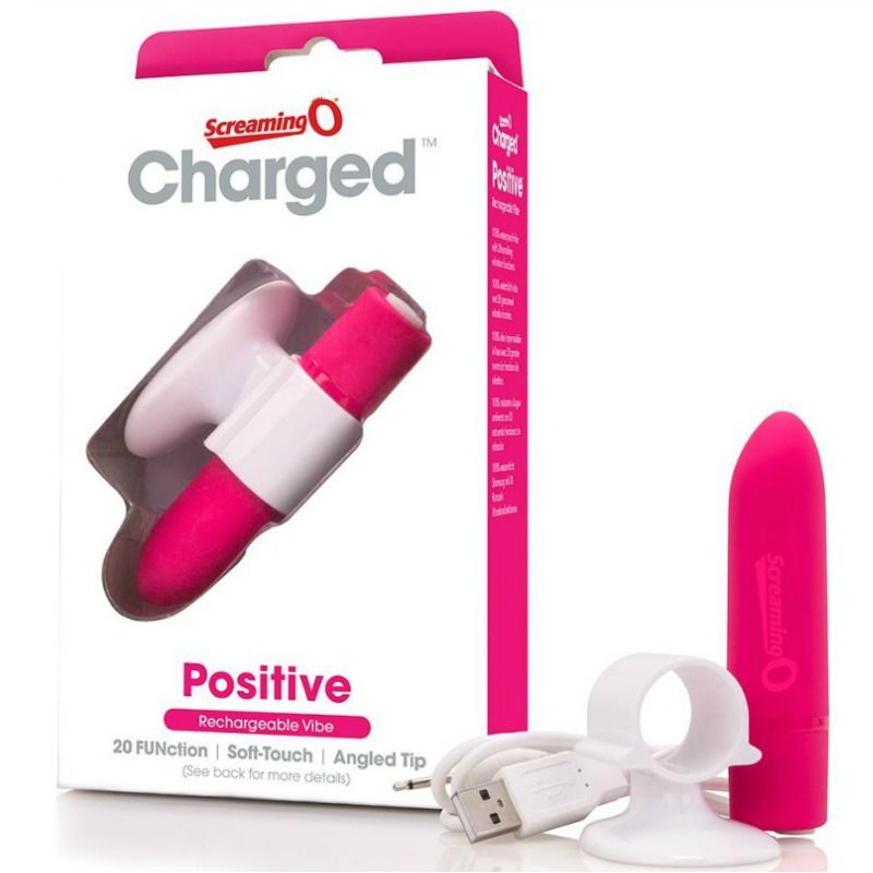 SCREAMING O – POSITIVE vibromasseur rechargeable rose