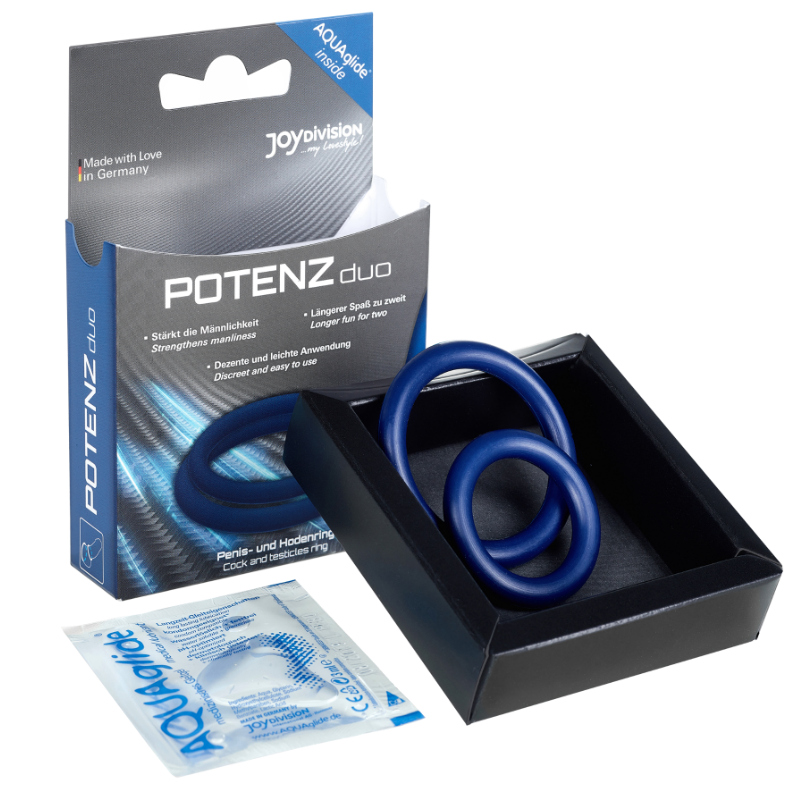 POTENZDUO - anneaux pénien et testicules  - taille M