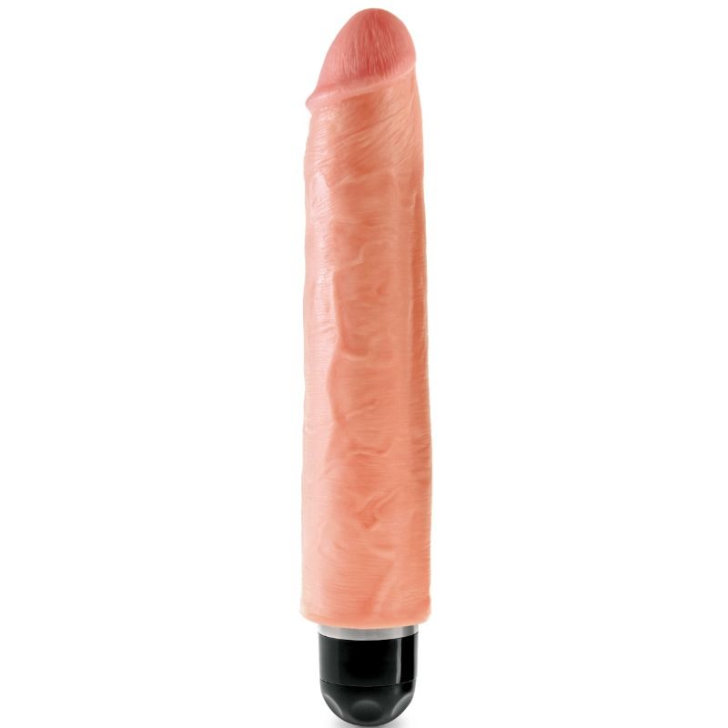 KING COCK - vibromasseur rigide réaliste 25.4 cm naturel