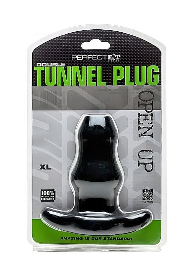 PERFECT FIT - DOUBLETUNNELCLUB plug anal taille XL grand noir