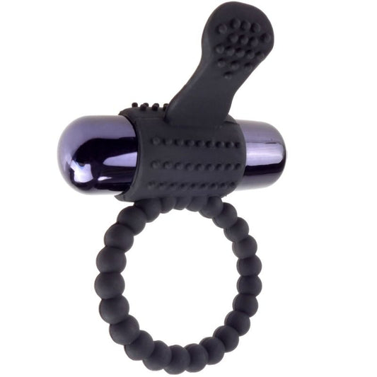 FANTASY C-RINGZ - anneau pénien vibrant en silicone noir