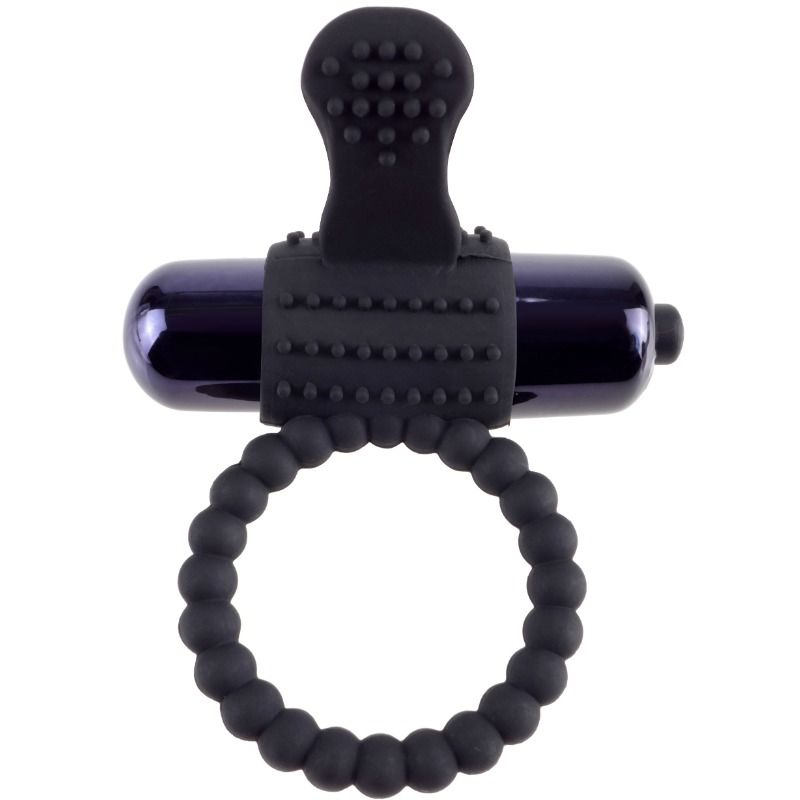 FANTASY C-RINGZ - anneau pénien vibrant en silicone noir