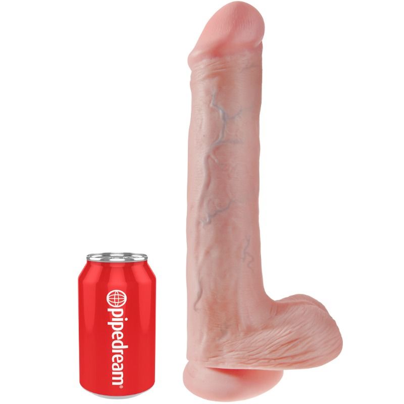 KING COCK - gode avec testicules 33 cm - chair