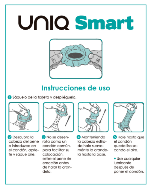 UNIQ - SMART SANS LATEX PRE-ERECTION PRÉSERVATIFS 3 UNITÉS