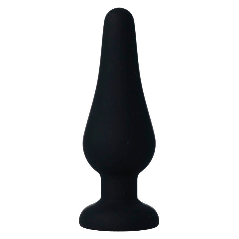 INTENSE - plug anal PIPO taille M silicone noir 11 cm