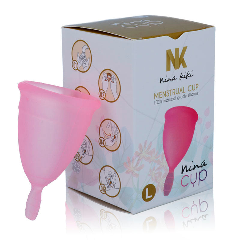 NINA KIKÍ - COUPE MENSTRUELLE ROSE TAILLE L