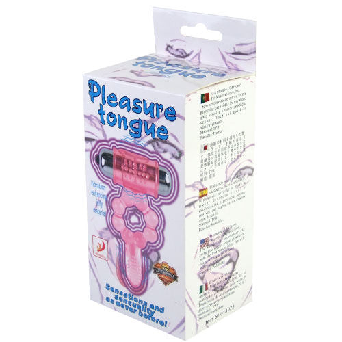 BAILE – anneau pénien lapin en silicone 10 niveaux de vibration rose