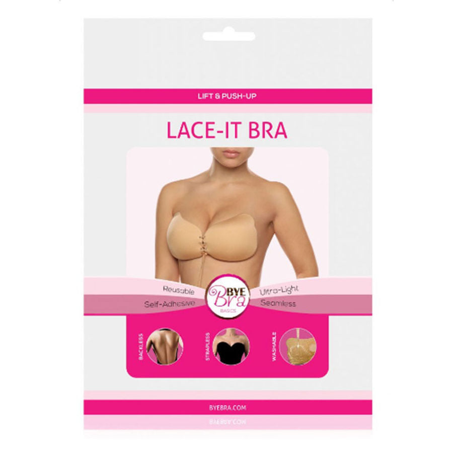 BYE-BRA - lace-it renforcement push-up beige bonnet a