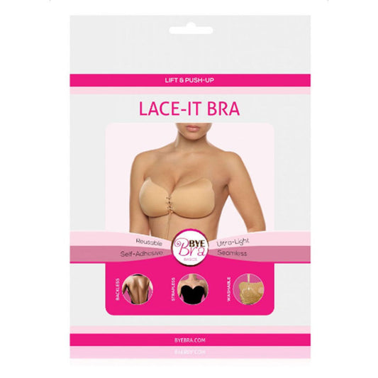 BYE-BRA - lace-it renforcement push-up beige bonnet a