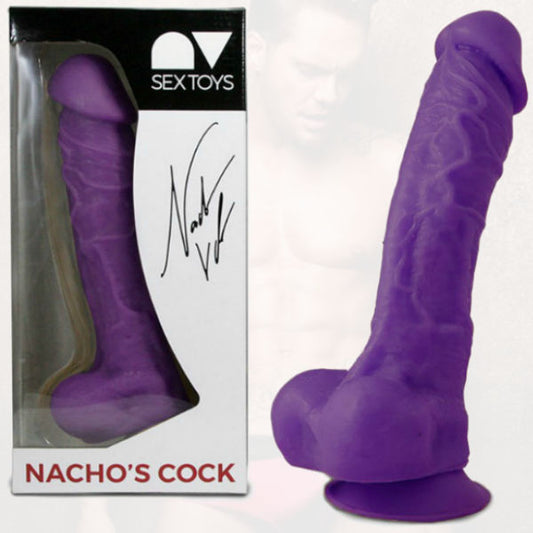 NACHO VIDAL – gode réaliste articulé 24cm violet