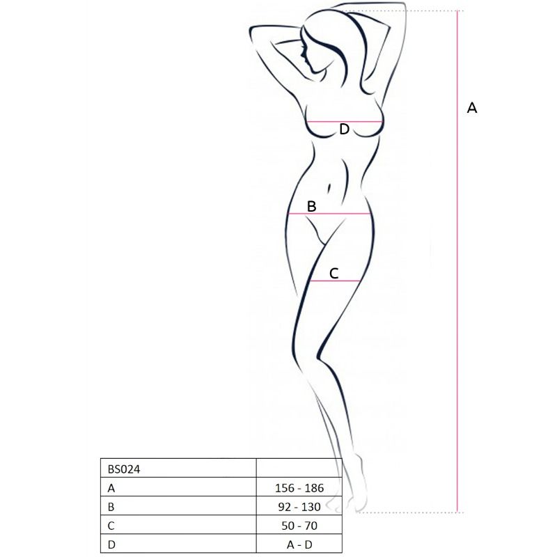 PASSION - bs024 bodystocking (collant de corps) blanc TU