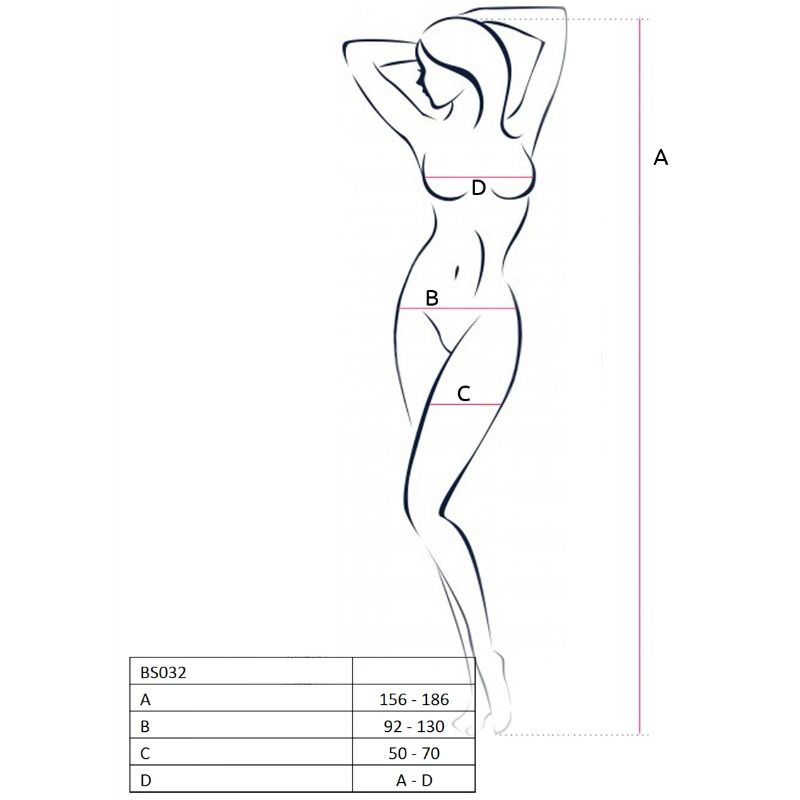 PASSION - bs032 bodystocking (collant de corps) rouge TU