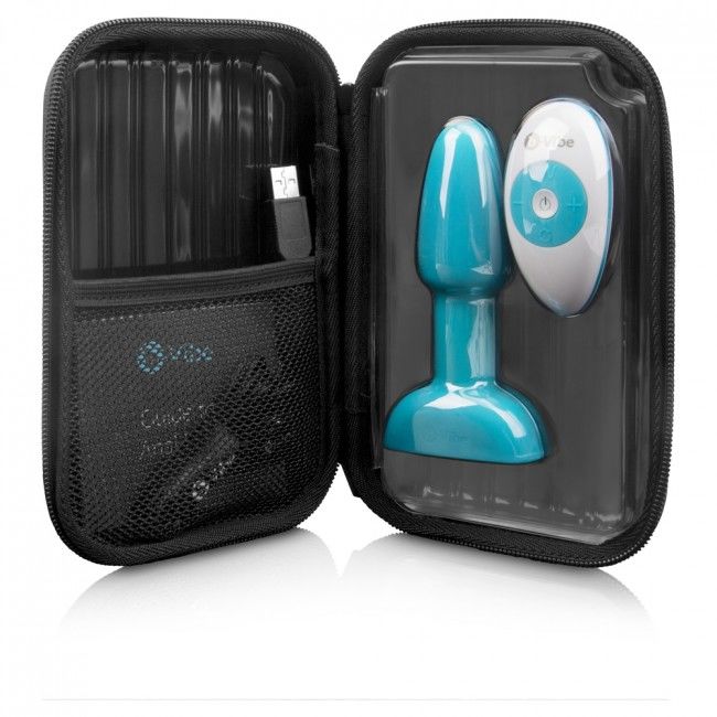 B-VIBE - RIMMING TÉLÉCOMMANDE PLUG ANAL PETITE TEAL