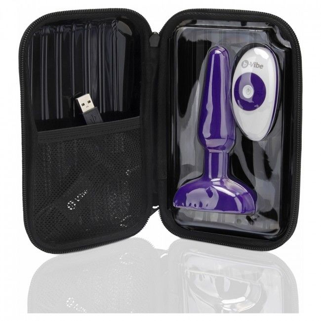 B-VIBE – TRIO plug anal vibrant télécommandé violet