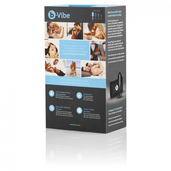 B-VIBE – SNUG plug anal 4 noir