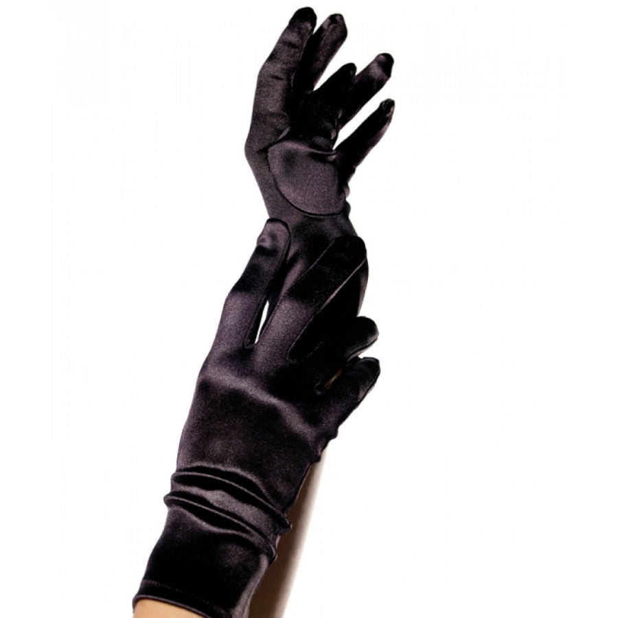 LEGAVENUE - gants sensuels satin noir