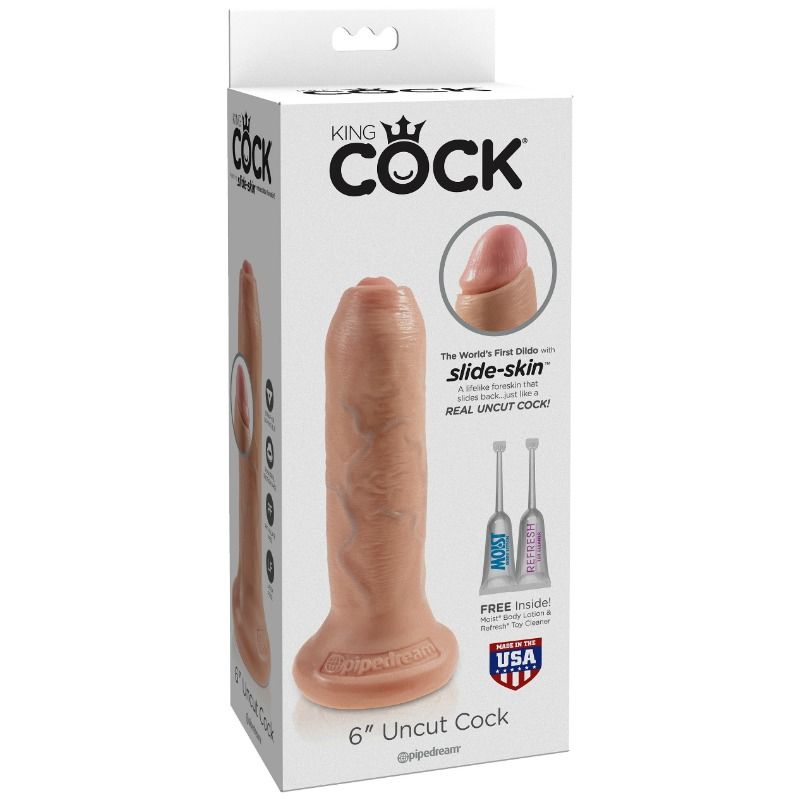 KING COCK - gode réaliste peau coulissante 17 cm