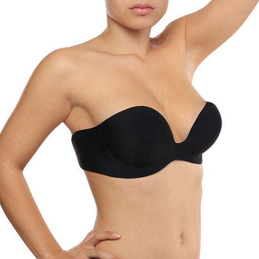 BYE-BRA - soutien-gorge sans bretelle bonnet a noir