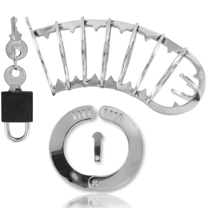 METAL HARD - CAGE À PÉNIS AVEC SERRURE DE SÉCURITÉ 14 CM