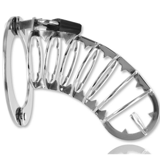 METAL HARD - CAGE À PÉNIS AVEC SERRURE DE SÉCURITÉ 14 CM