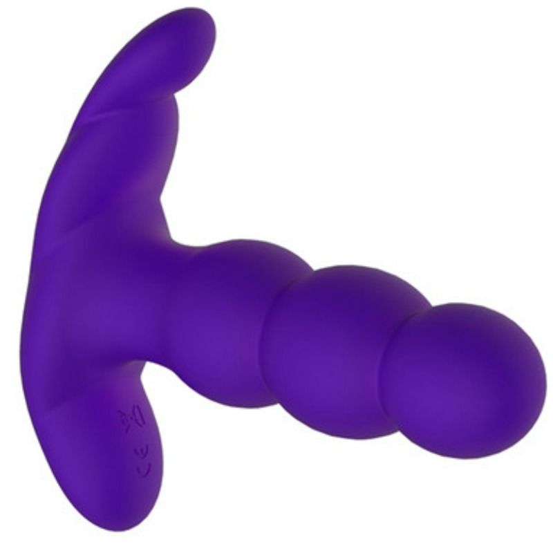 NALONE – plug anal perlé vibrant télécommandé violet