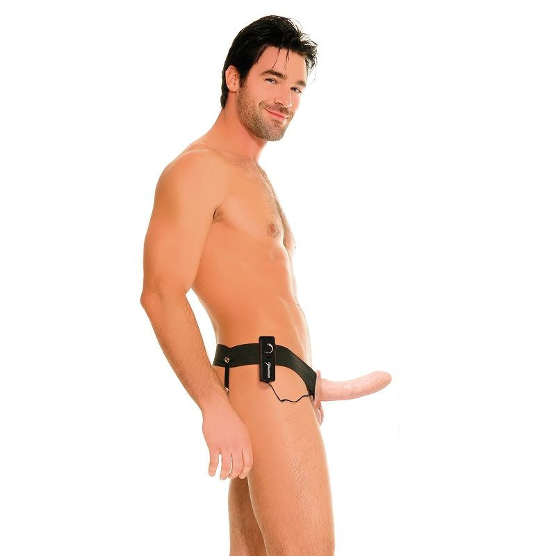 FETISH FANTASY – gode-ceinture avec vibromasseur creux réaliste 14cm