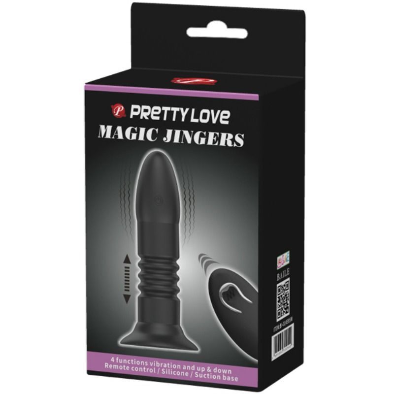 PRETTY LOVE – plug anal MAGIC JINGER haut et bas et vibration