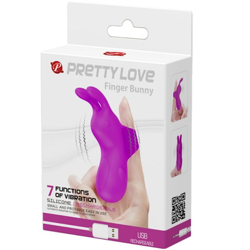 PRETTY LOVE - SMART vibromasseur lapin de doigts rechargeable