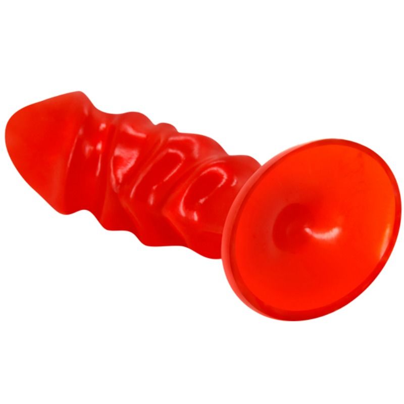 BAILE - plug anal unisexe avec ventouse rouge