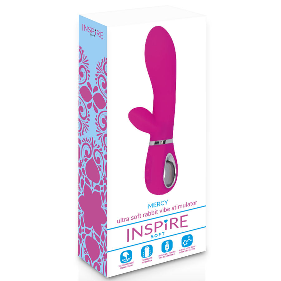 INSPIRE SOFT – MERCY vibromasseur flexible rose