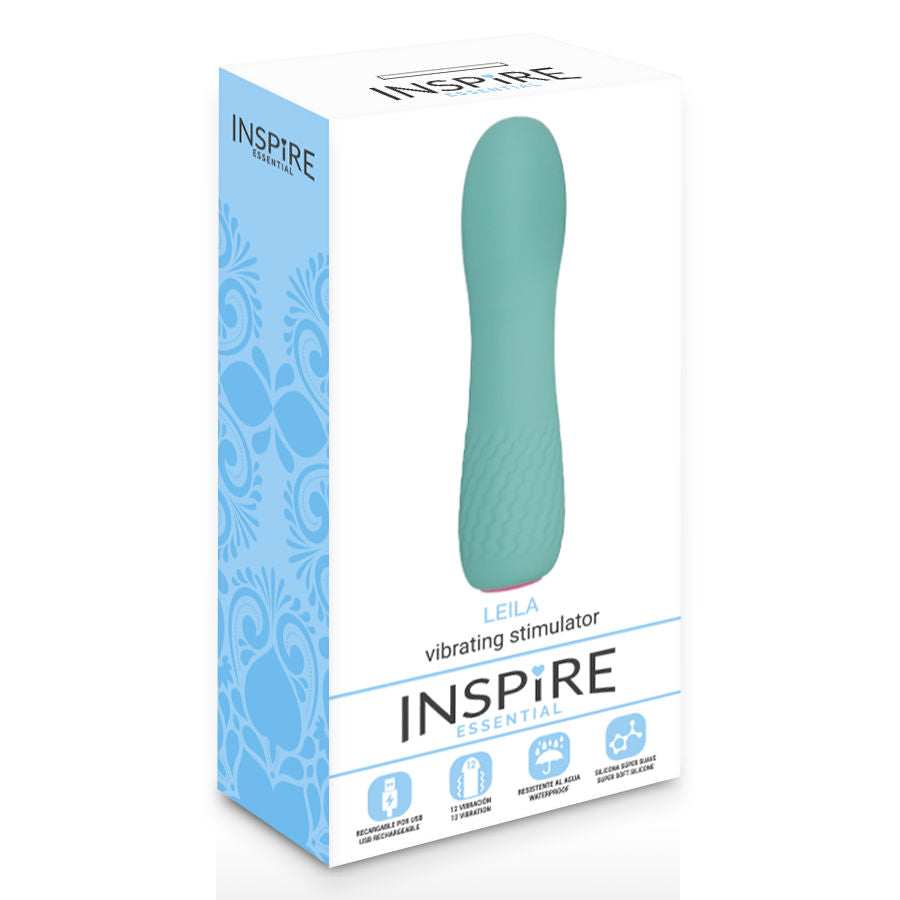 INSPIRE ESSENTIAL - LEILA vibromasseur flexible turquoise