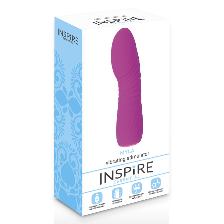 INSPIRE ESSENTIAL - MYLA vibromasseur rechargeable flexible purple