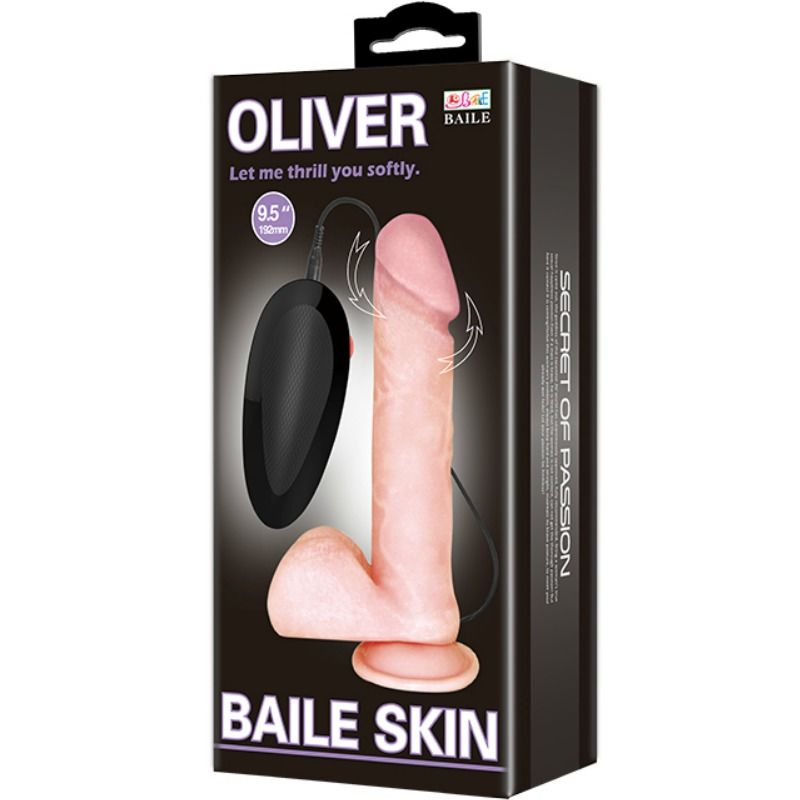 BAILE - vibromasseur réaliste OLIVER avec fonction de rotation