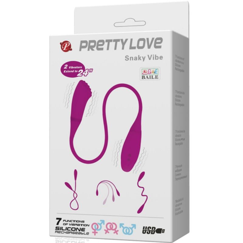 PRETTY LOVE - vibromasseur SMART SNAKY VIBE 2 moteurs