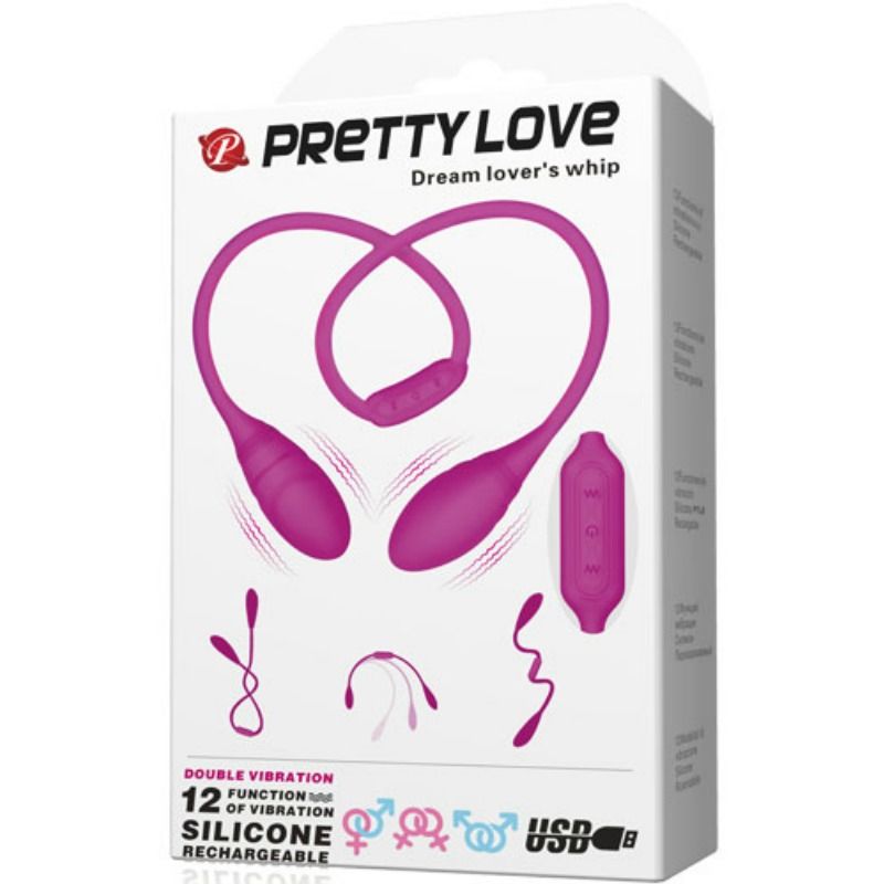 PRETTY LOVE - vibromasseur double DREAM LOVERS WHIP