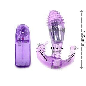 BAILE - vibromasseur triple (anal, clitoris, point G) avec vibration