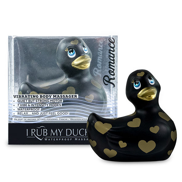 BIG TEASE TOYS - canard vibromasseur étanche 2.0 | ROMANCE (noir et or)