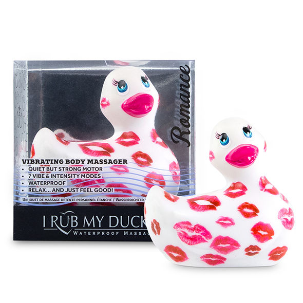 BIG TEASE TOYS - canard vibromasseur étanche 2.0 | ROMANCE (blanc et rose)