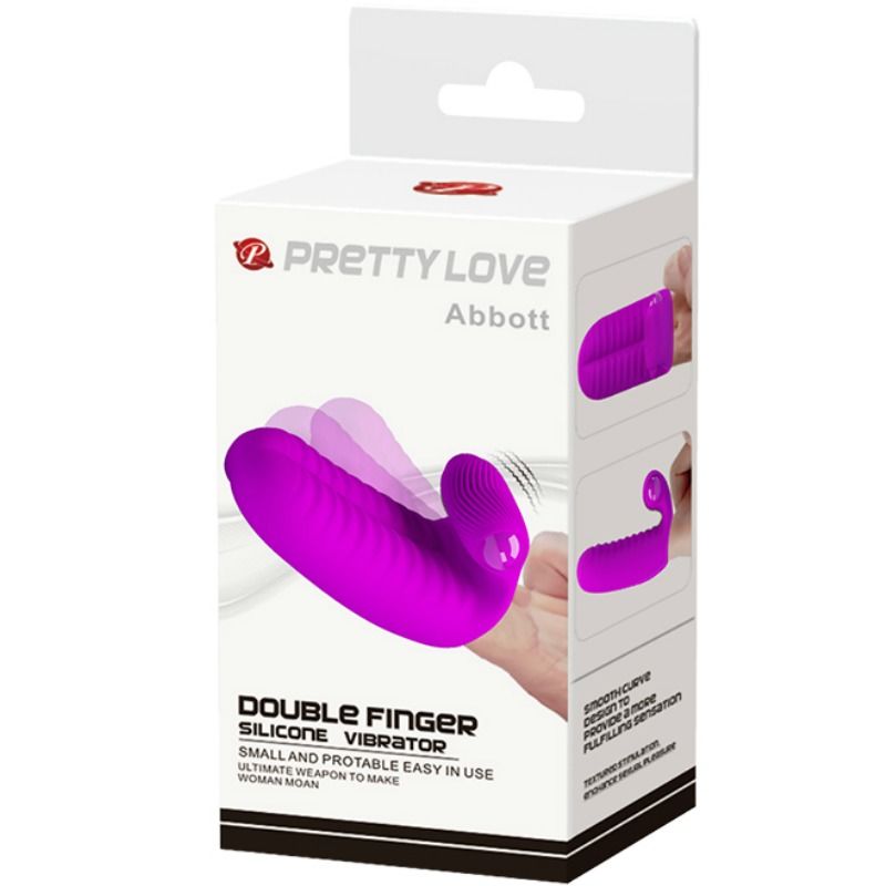 PRETTY LOVE - capuchon de doigt masturbateur vibromasseur violet ABBOTT