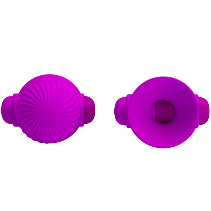 PRETTY LOVE – ventouses vibrantes de tétons 12 modes vibration violet